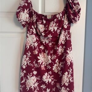 Abercrombie & Fitch Red Floral Top